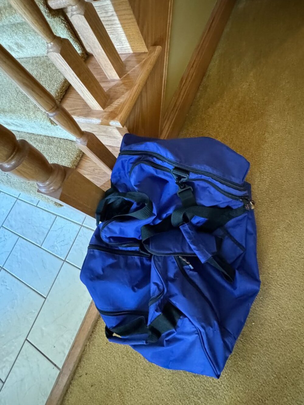 Eddie Bauer Large Duffel Bag Blue 23" x 15" x 14"